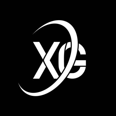 XG logo. X G design. White XG letter. XG/X G letter logo design. Initial letter XG linked circle uppercase monogram logo.	