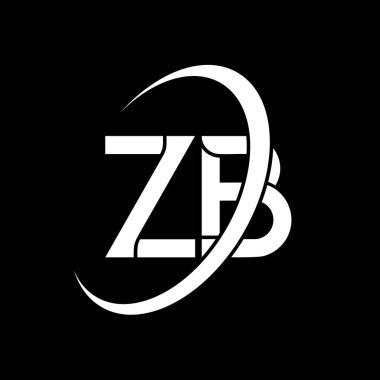 ZB logo. Z B design. White ZB letter. ZB/Z B letter logo design. Initial letter ZB linked circle uppercase monogram logo.	