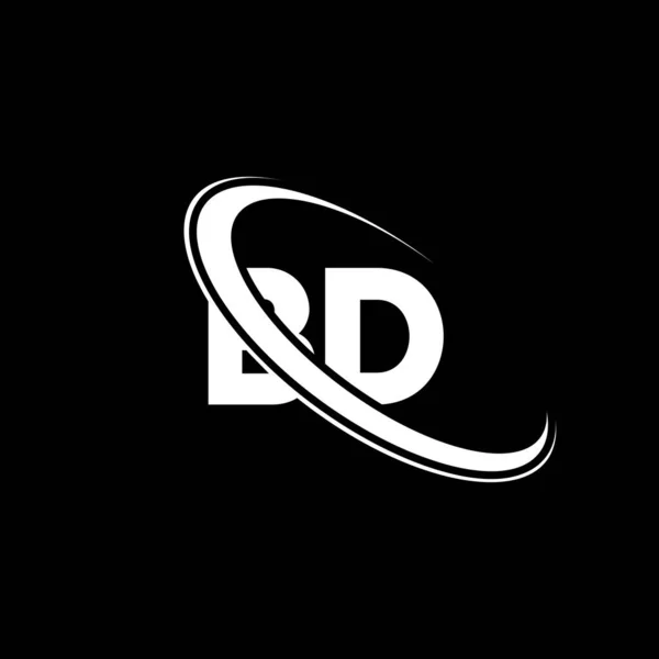 Logo Design White Letter Letter Logo Design Initial Letter Linked — Stockvektor