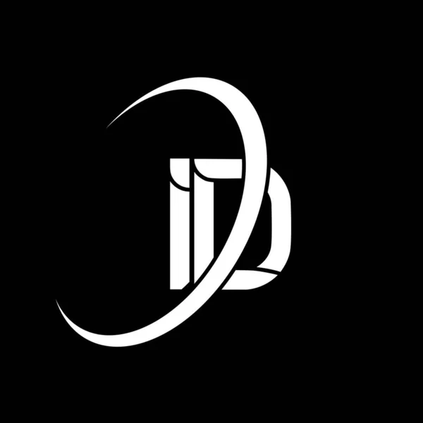 Logo Design White Letter Letter Logo Design Initial Letter Linked —  Vetores de Stock