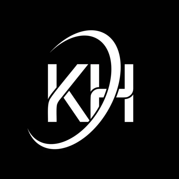 Logo Design White Letter Letter Logo Design Initial Letter Linked — стоковый вектор