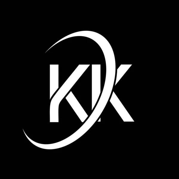 Логотип Design Белое Письмо Письмо Логотип Дизайн Первоначальная Буква Связанная — стоковый вектор