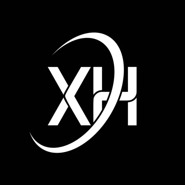 Logo Design White Letter Letter Logo Design Initial Letter Linked — ストックベクタ