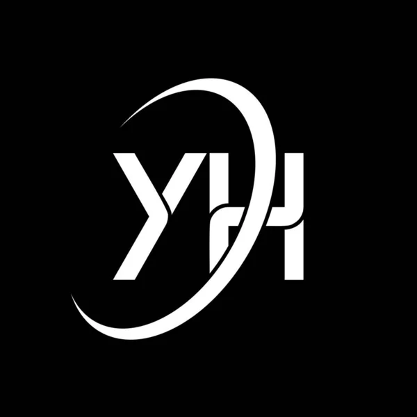 Logo Design White Letter Letter Logo Design Initial Letter Linked — стоковий вектор