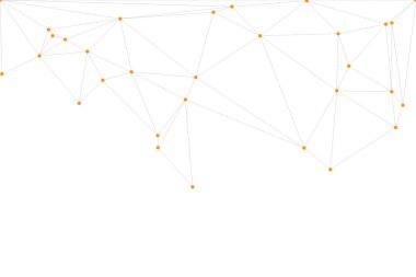 Pankart tasarımı için genel ağ bağlantısı arkaplanı. Noktaları ve çizgileri birleştiren soyut çizgi arkaplanı. Ağ Bağlantısı, çokgen sosyal ağ iletişimi. İnternet teknolojisi.