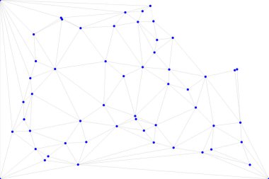 Pankart tasarımı için genel ağ bağlantısı arkaplanı. Noktaları ve çizgileri birleştiren soyut çizgi arkaplanı. Ağ Bağlantısı, çokgen sosyal ağ iletişimi. İnternet teknolojisi.