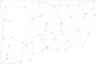 Pankart tasarımı için genel ağ bağlantısı arkaplanı. Noktaları ve çizgileri birleştiren soyut çizgi arkaplanı. Ağ Bağlantısı, çokgen sosyal ağ iletişimi. İnternet teknolojisi.