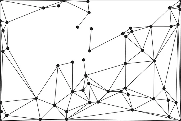 Pankart tasarımı için genel ağ bağlantısı arkaplanı. Noktaları ve çizgileri birleştiren soyut çizgi arkaplanı. Ağ Bağlantısı, çokgen sosyal ağ iletişimi. İnternet teknolojisi.