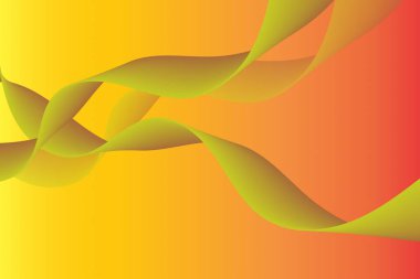 Vektör dalga çizgilerinin soyut arkaplanı beyaz arkaplanda izole edilmiş dinamik renk akışı