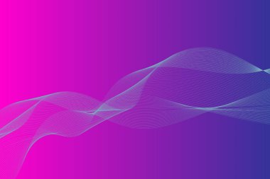 Sancak, poster, iletişim, bilim, müzik, yapay zeka teknolojisi, dijital arkaplan konsepti için beyaz zemin üzerinde izole edilmiş, dinamik akışkan Vector dalga çizgilerinin soyut arka planı,