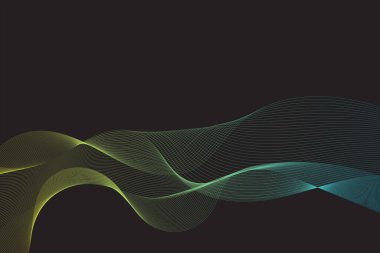 Sancak, poster, iletişim, bilim, müzik, yapay zeka teknolojisi, dijital arkaplan konsepti için beyaz zemin üzerinde izole edilmiş, dinamik akışkan Vector dalga çizgilerinin soyut arka planı,