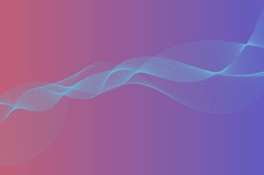 Sancak, poster, iletişim, bilim, müzik, yapay zeka teknolojisi, dijital arkaplan konsepti için beyaz zemin üzerinde izole edilmiş, dinamik akışkan Vector dalga çizgilerinin soyut arka planı,