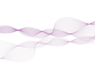 Sancak, poster, iletişim, bilim, müzik, yapay zeka teknolojisi, dijital arkaplan konsepti için beyaz zemin üzerinde izole edilmiş, dinamik akışkan Vector dalga çizgilerinin soyut arka planı,