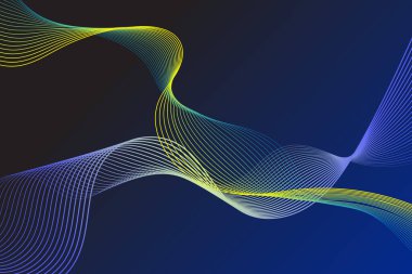 Sancak, poster, iletişim, bilim, müzik, yapay zeka teknolojisi, dijital arkaplan konsepti için beyaz zemin üzerinde izole edilmiş, dinamik akışkan Vector dalga çizgilerinin soyut arka planı,