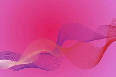 Sancak, poster, iletişim, bilim, müzik, yapay zeka teknolojisi, dijital arkaplan konsepti için beyaz zemin üzerinde izole edilmiş, dinamik akışkan Vector dalga çizgilerinin soyut arka planı,