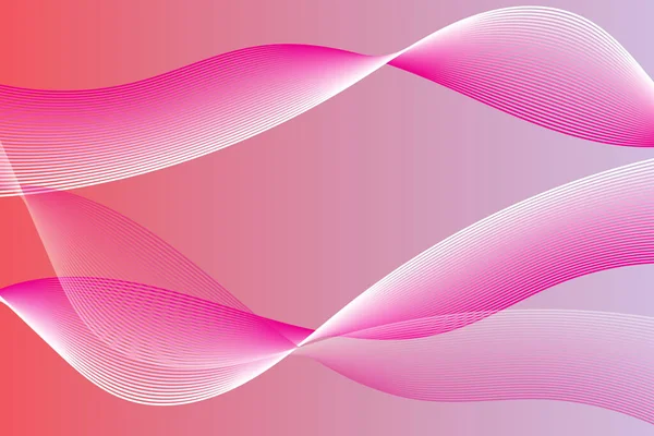 Vektör dalga çizgilerinin soyut arkaplanı beyaz arkaplanda izole edilmiş dinamik renk akışı