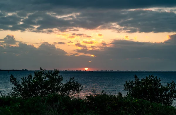 Pohled Kolem Emerson Point Preserve Krásný Západ Slunce Nad Tampa — Stock fotografie