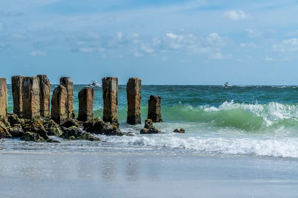 Meleg Szellős Nap Strandon Anna Maria Island Délnyugat Floridában — Stock Fotó