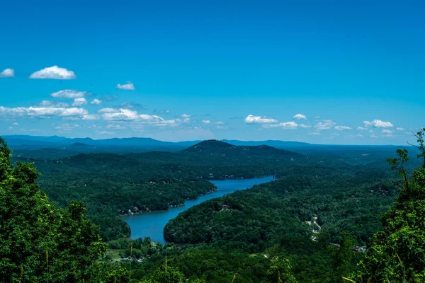 Much Beauty You See Hiking Your Way Top Chimney Rock — Stock Photo, Image