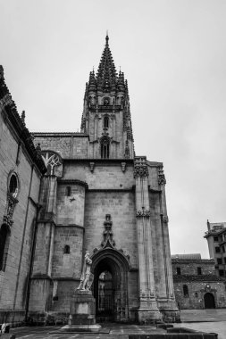 Oviedo İspanya 'daki San Salvador Katedrali' nin Romanesk, Gotik ve Rönesans gibi çeşitli mimari tarzları vardır..