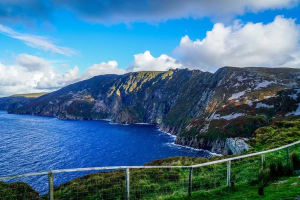 Kliffen Van Slieve League Aan Noordkust Van Ierland Donegal County — Stockfoto