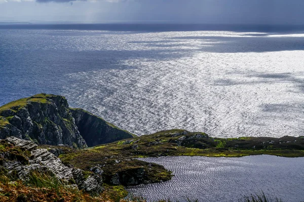 Скелі Ліги Слів Північному Узбережжі Ірландії Окрузі Донегал — стокове фото