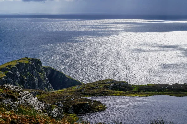 Βράχοι Του Slieve League Στη Βόρεια Ακτή Της Ιρλανδίας Στην — Φωτογραφία Αρχείου