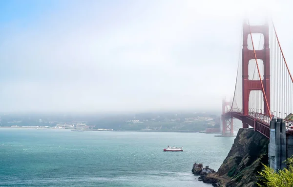 Brouillard Levait Alors Que Nous Arrivions Pour Voir Golden Gate — Photo