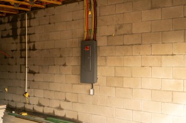 Batı-Orta Florida 'da yeni ev inşaatı temeller, blok, çerçeve, elektrik, tesisat, havalandırma ve kirişler.