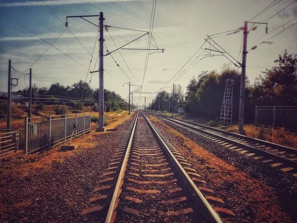 Longo Caminho Sem Direção — Fotografia de Stock