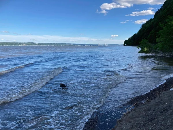 Nyack Usa Ein Blick Auf Die Küste Des Hudson River — Stockfoto