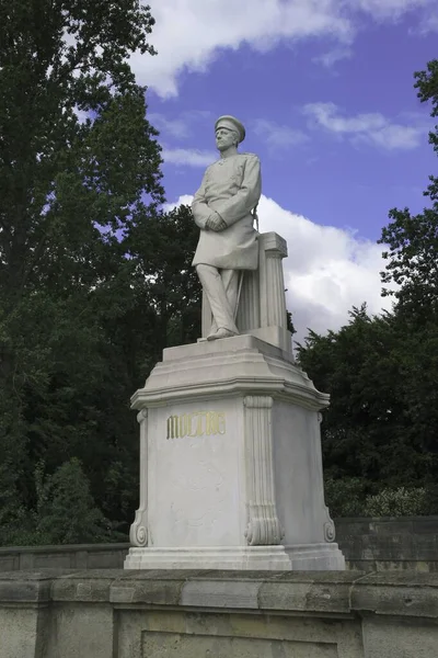 Berlin Germany Statue Helmuth Von Moltke Elder Berlin Victory Column — стоковое фото