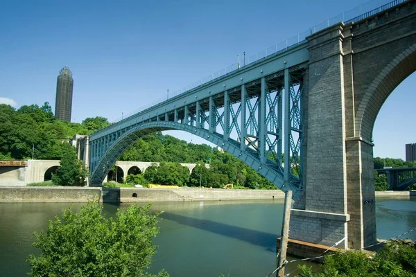 Bronx Estados Unidos Julio 2020 Puente Alto Originalmente Puente Del —  Fotos de Stock