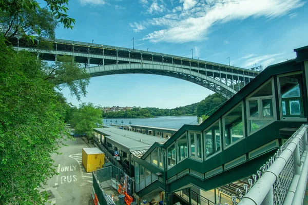 Bronx New York Abd 2020 Metronorth Spuyten Duyvil Tren Stasyonu — Stok fotoğraf