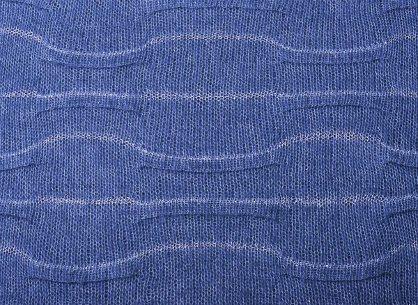 Textura Tecido Malha Azul Perto Pode Ser Usado Como Fundo — Fotografia de Stock