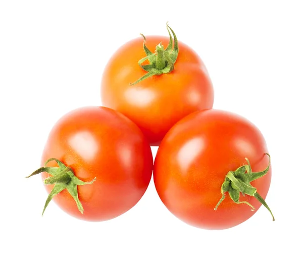 Tomates Isolées Sur Fond Blanc — Photo