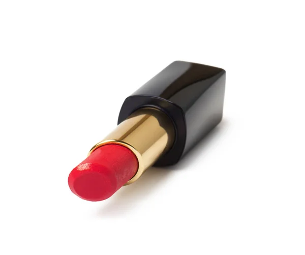 Glamour Rode Lipstick Geïsoleerd Witte Achtergrond — Stockfoto