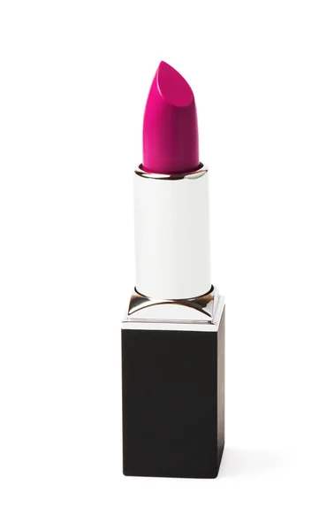 Glamour Pink Lipstick Isolerad Vit Bakgrund — Stockfoto