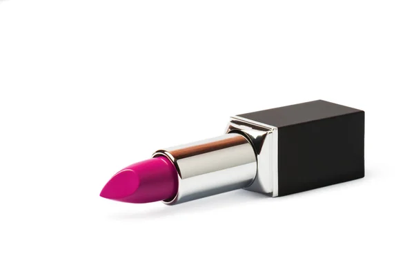 Lápiz Labial Rosa Glamour Aislado Sobre Fondo Blanco — Foto de Stock