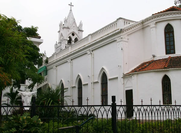 Iglesia Cristo Rey Isla Gulangyu Cerca Ciudad Portuaria Xiamen Costa —  Fotos de Stock