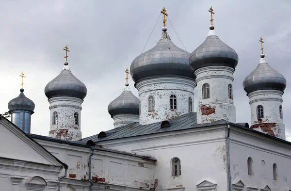 Kurtarıcı Cathedral George Yuriev Manastırı Novgorod Büyük Veliky Novgorod Rusya — Stok fotoğraf