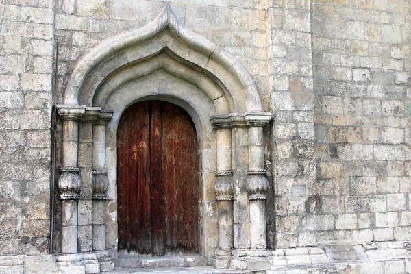 Entrée Une Vieille Église Oxox Photo De Stock