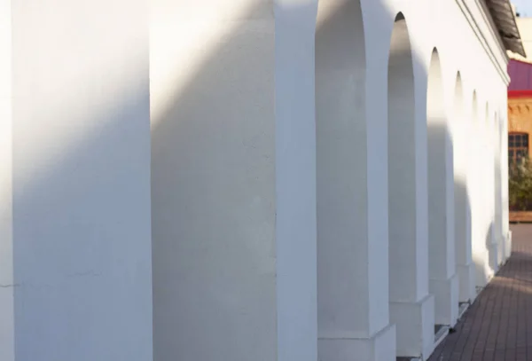 Beyaz cephe Eski şehrin kalesi