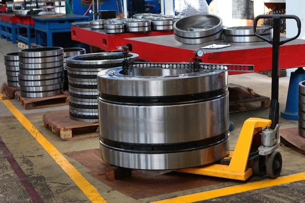 Ready Made Bearings Large Diameter Heavy Industry Concept Photos Factory — Stock Photo, Image