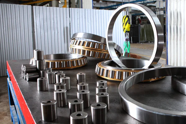 Ready Made Bearings Premises Factory Workshop Production Bearings Different Sizes — Stock Photo, Image