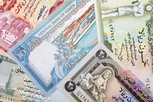 Деньги Йемена Прошлое — стоковое фото