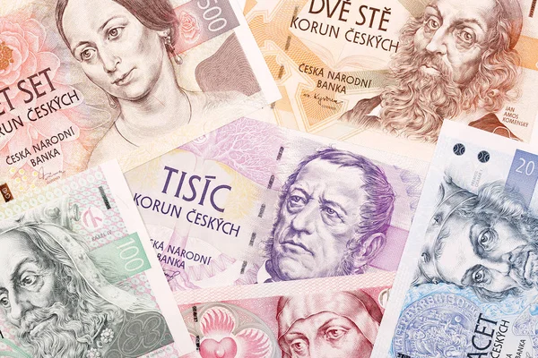 Tschechisches Geld Ein Hintergrund — Stockfoto