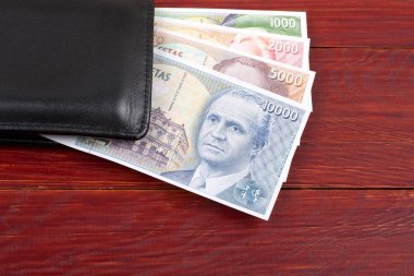 İspanya'dan para siyah cüzdan 