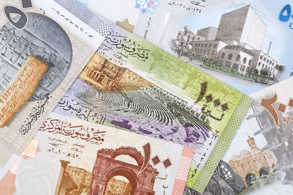 Syrian Pound Background — Stock Photo, Image