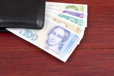 M-cüzdanda bulunan siyah Batı Almanya eski para 